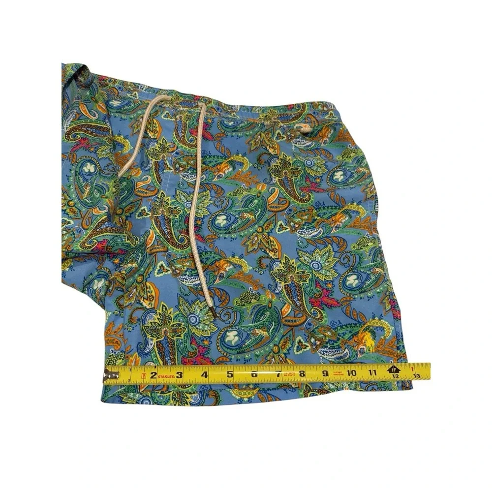 Polo Ralph Lauren Swim Shorts Paisley Print Drawstring Multicolor Men's XL